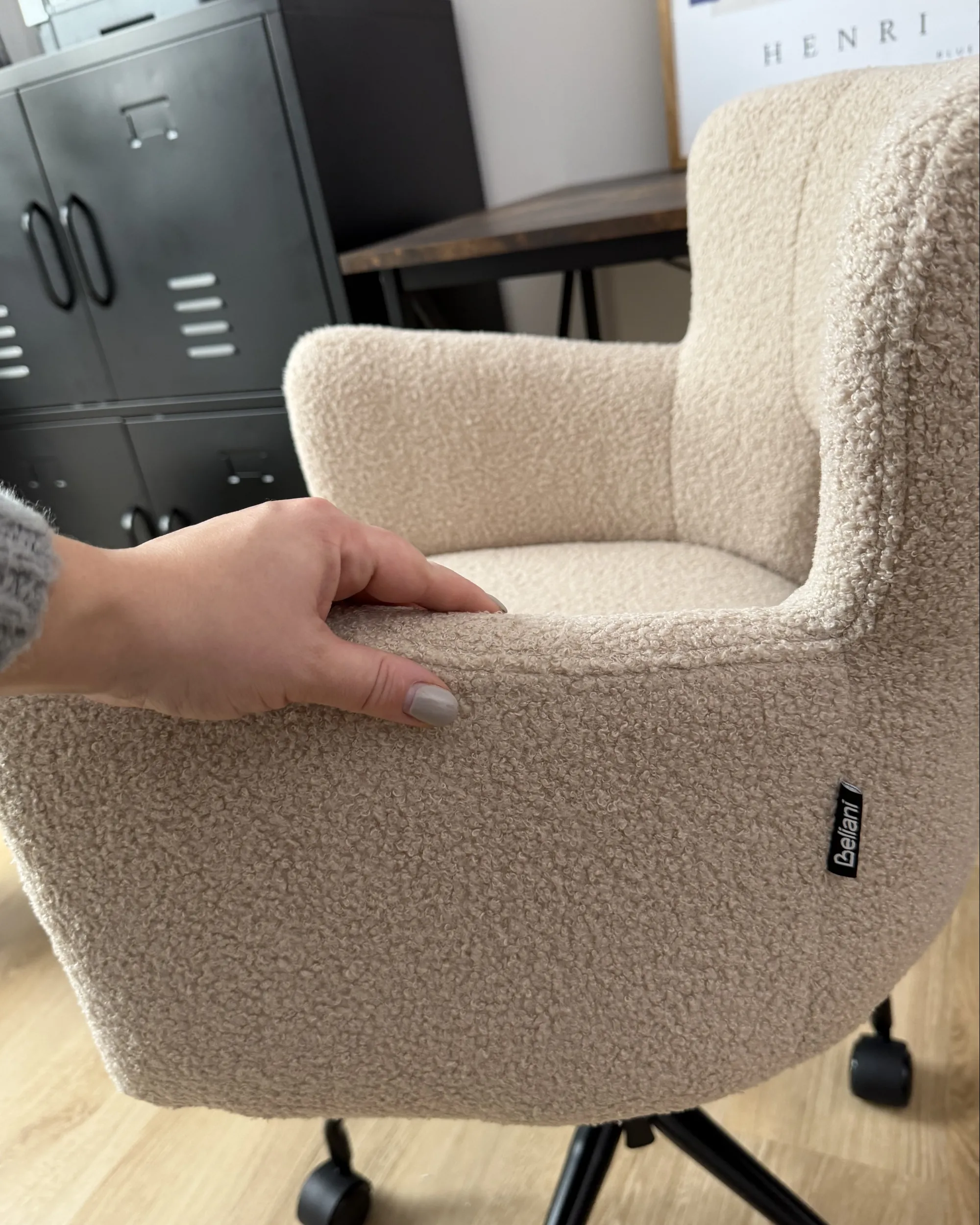 Bureaustoel SANILAC II Bouclé Beige