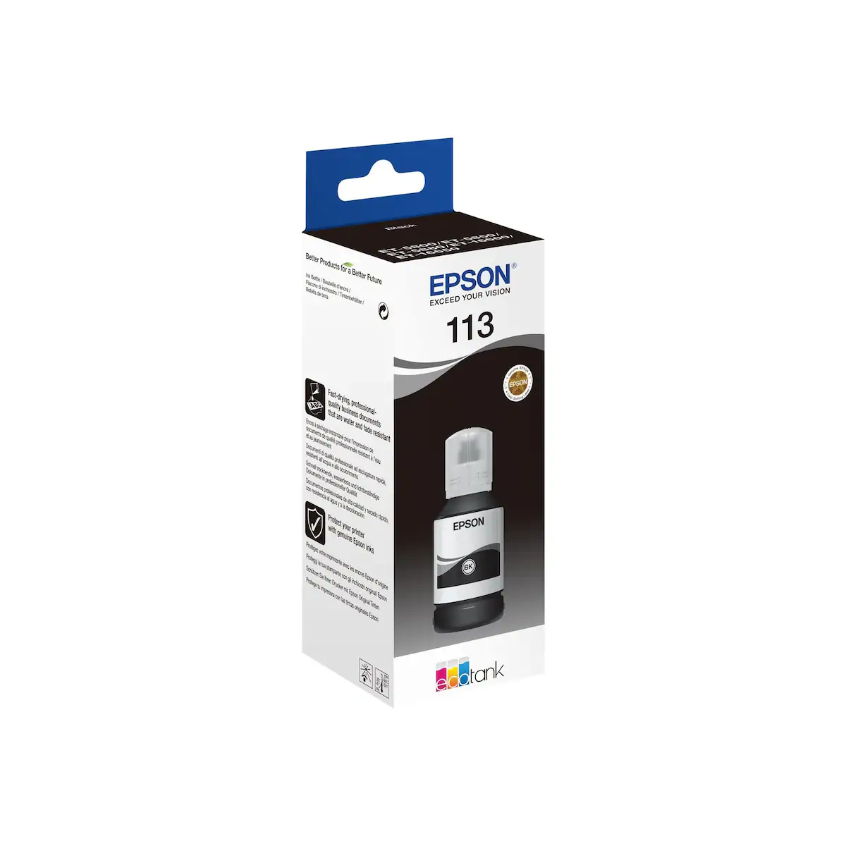 Epson 113 - svart - original - blekkrefill