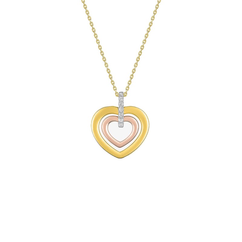 Collier Femme - Oxyde de zirconium - Or 18 Carats - Longueur : 42 cm