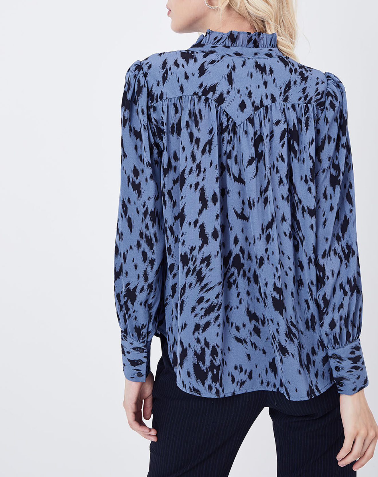 See u Soon Chemise Noix tachetée bleue