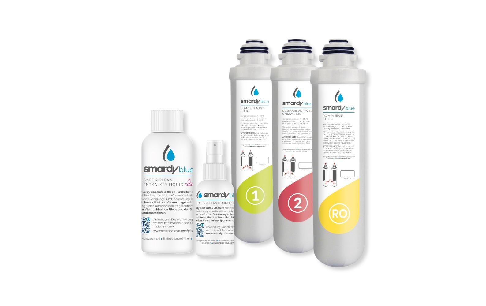 Kartusche Service-Set 2 für Wasserbar zagora<br>Filterset für Wasserbar zagora