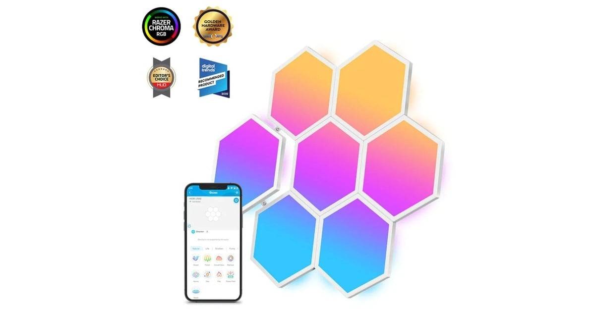GoveeH6061 Glide Hexa Light Panels - 10-pack sfeerverlichting  (RGBIC)
