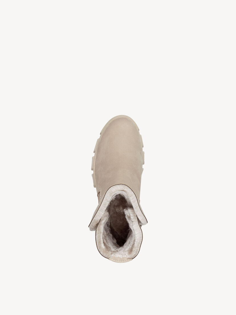 Enkellaarsje - beige warme voering