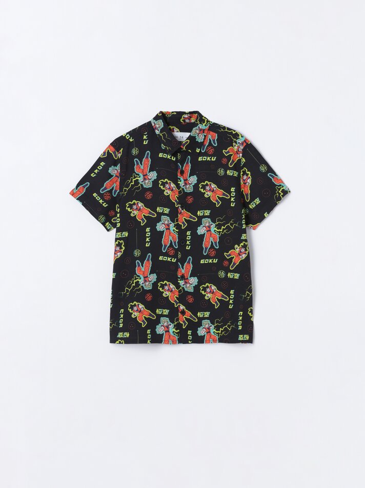Camiseta estampada Dragon Ball - Preta