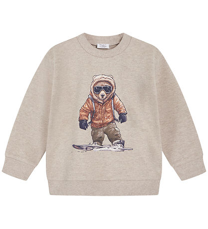 Hust and Claire Sweatshirt - Sejer - Beige Melange m. Bj?rn