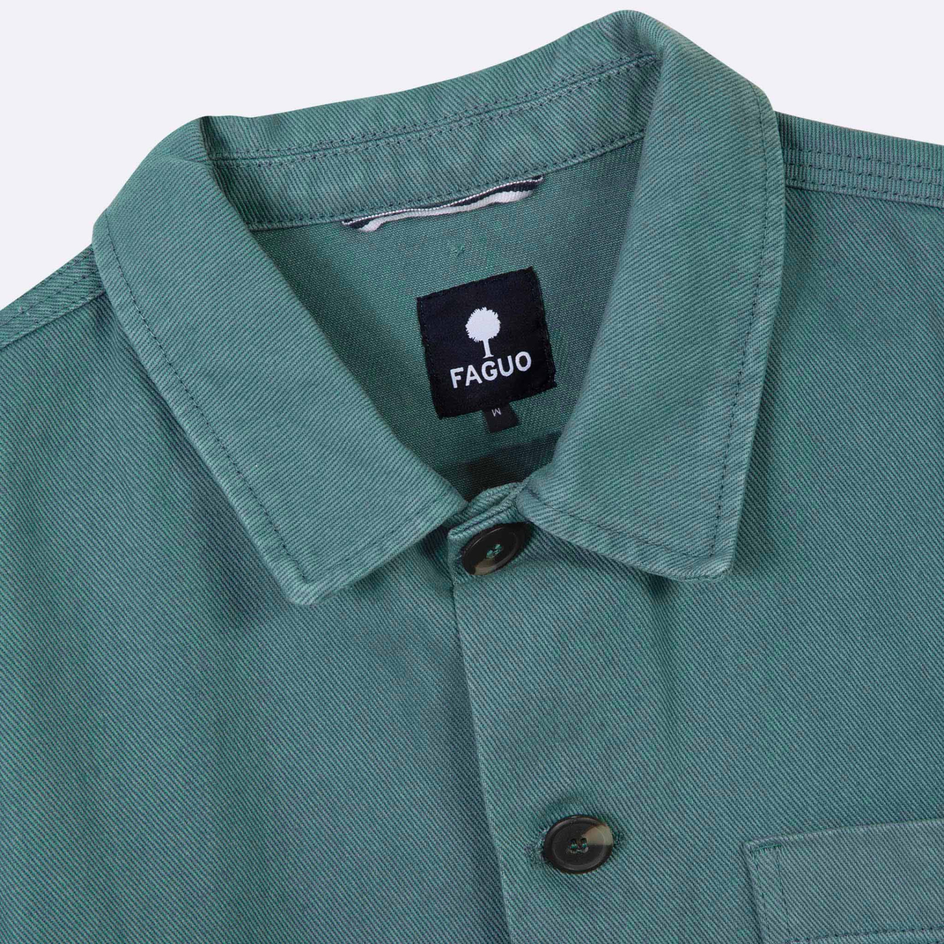 Veste turquoise Coton - modèle Lorge