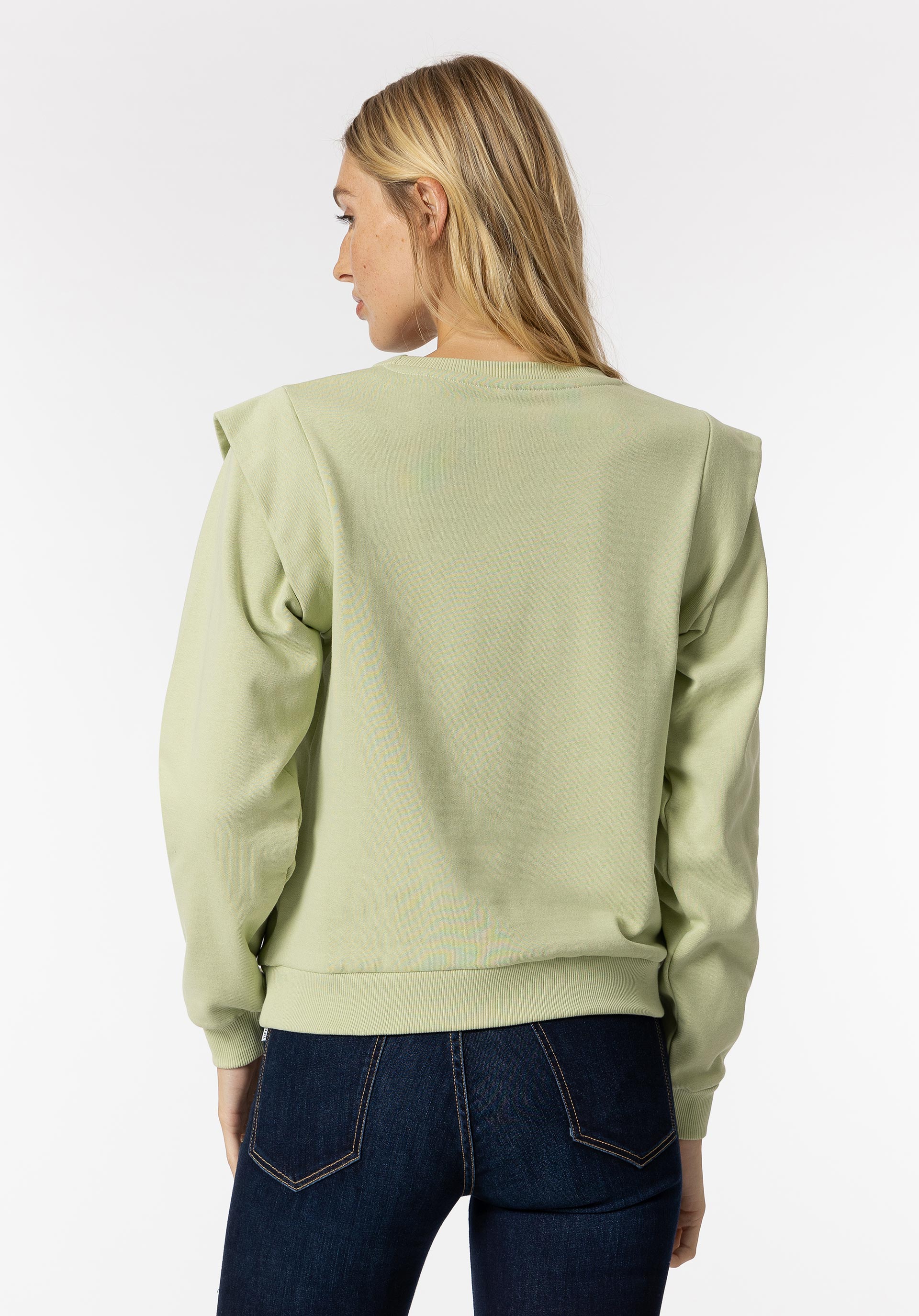 Sweatshirt com Texto Bordado