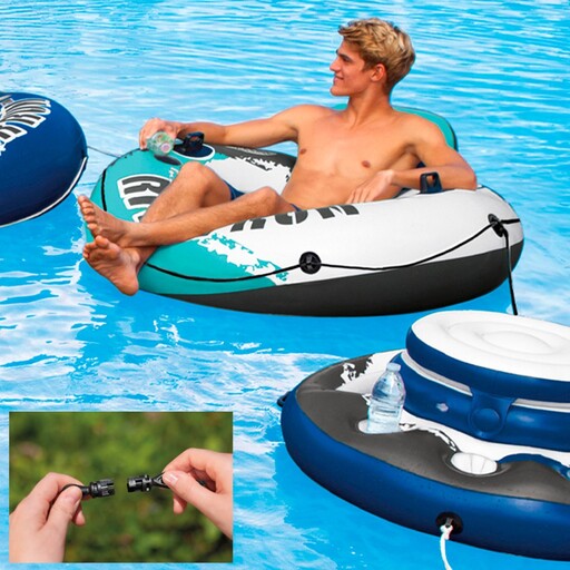 Boia inflável Intex River Run com roda, Ø135 cm