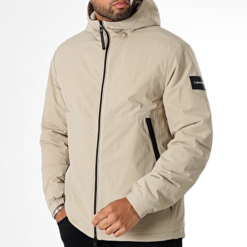 Doudoune Capuche Padded Crinkled Nylon 1799 Beige