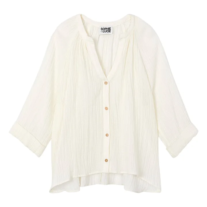 Sophie + Lucie Blouse Boutonnée | Ecru