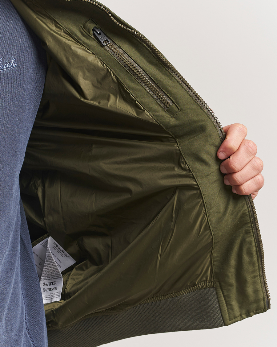 Woolrich Cruiser Bomber Jacket Greenstone