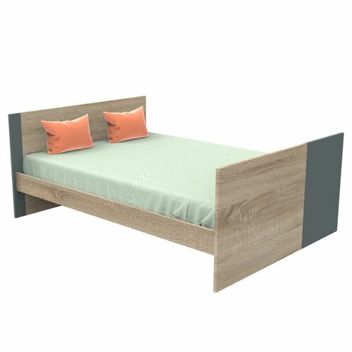 Lit 70x140 cm évolutif en lit junior 190 cm NOVA Gris volcan - SAUTHON