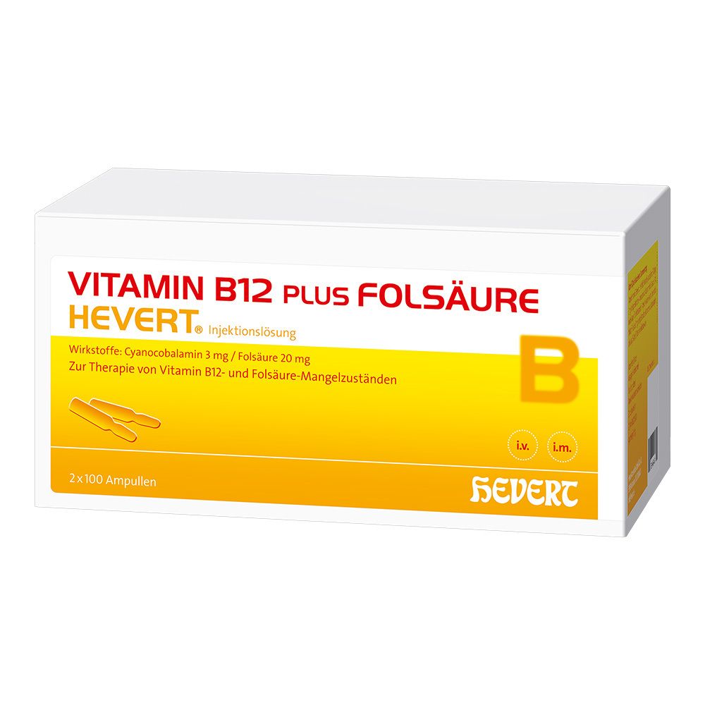VITAMIN B 12 - HEVERT® PLUS FOLSÄURE - HEVERT® Ampullen