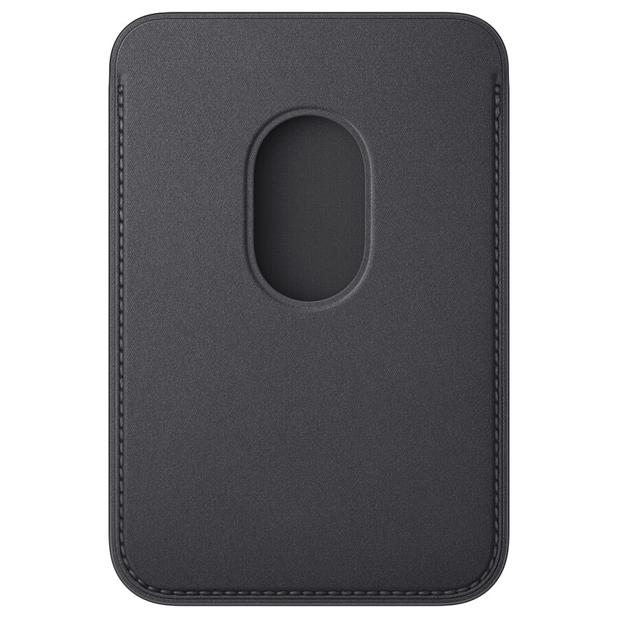 Apple Porte-cartes en tissage fin avec MagSafe pour Apple iPhone - Noir