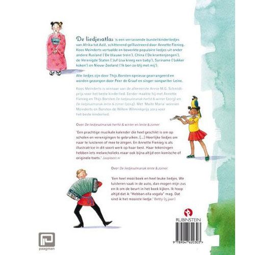 Uitgeverij rubinstein liedjesatlas   cd met 24 wereldliedjes