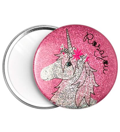 Rosajou Lommespejl - Glimmerrosa m. Enhj?rring