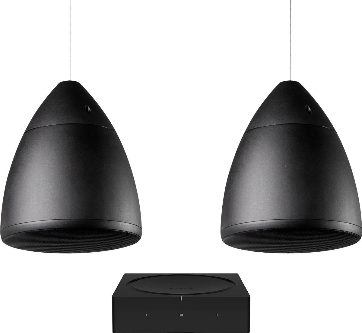 Sonos AMP   Elipson Bell 6 Noir (la paire) Systèmes hi-fi multiroom