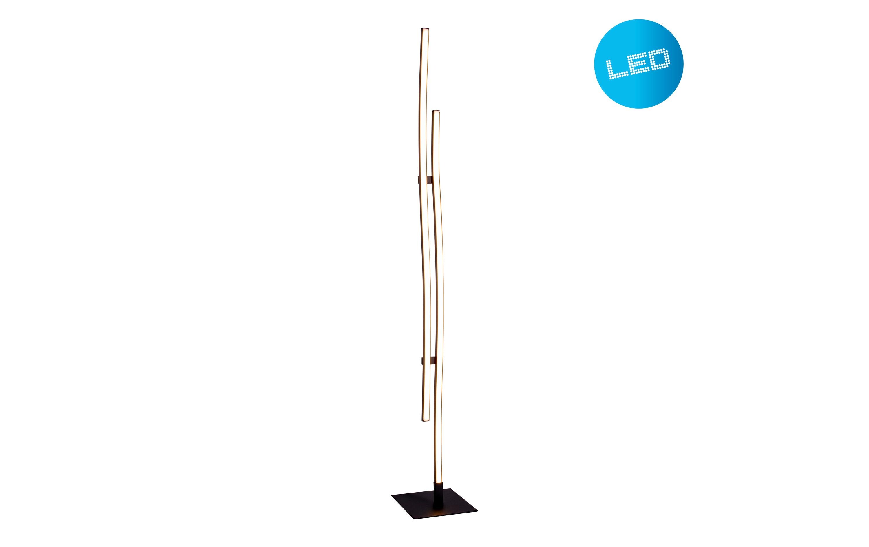Stehleuchte «Onda» h: 130 cmLED Stehlampe aus Aluminium, Eisen und Kunststoff