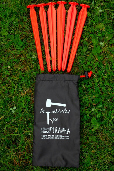 Swiss Piranha RT220 Zelthering rot 22 cm 6er Set im Beutel