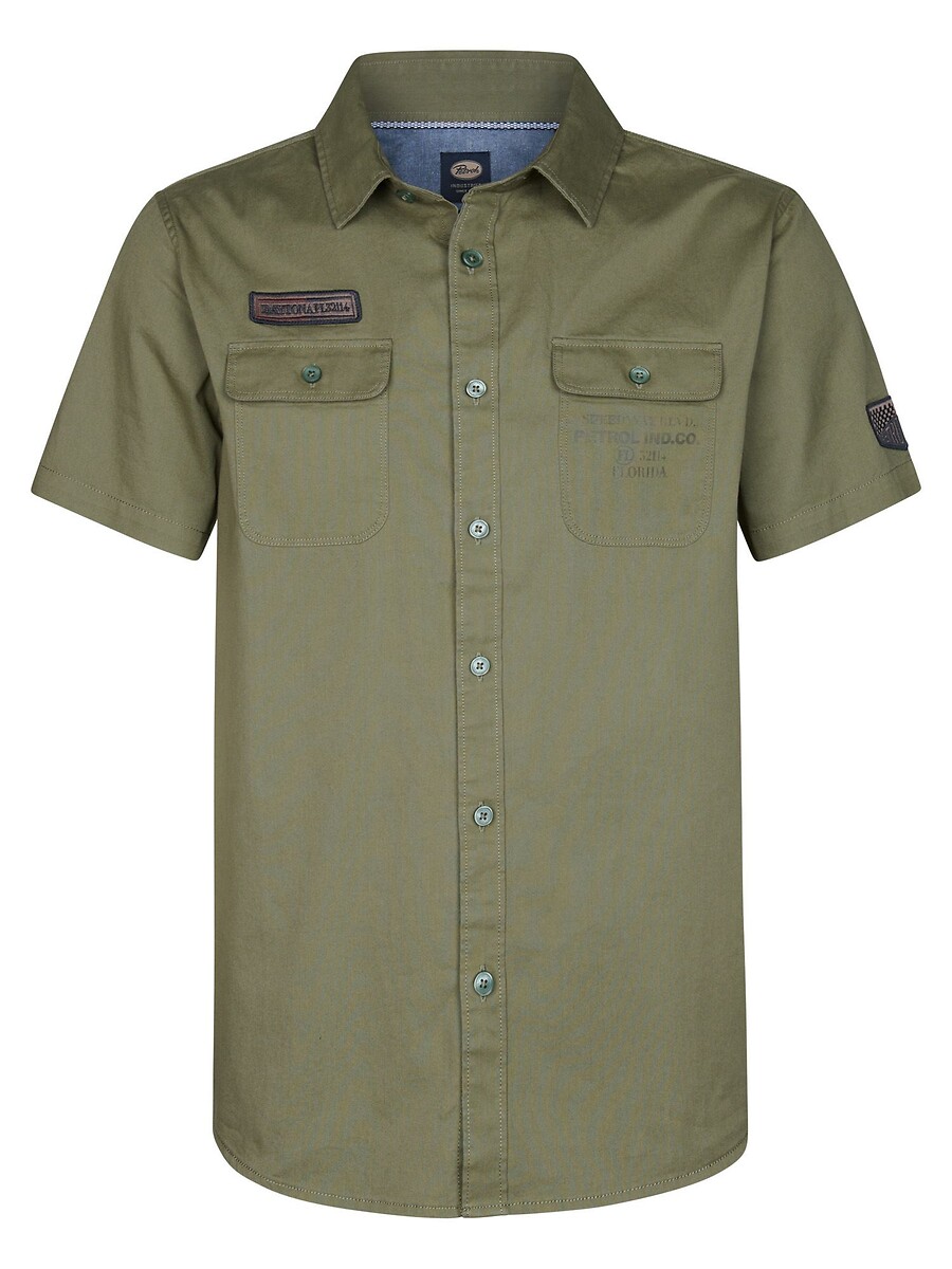 INDÚSTRIAS PETROLÍFERAS<br>Camisa lisa de algodão