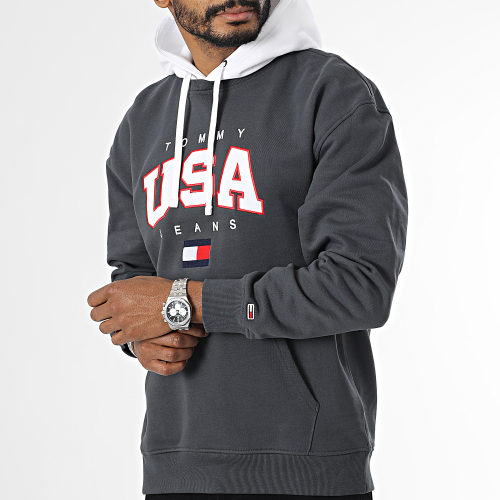 Sweat Capuche Relax Modern Sport 6359 Gris Anthracite
