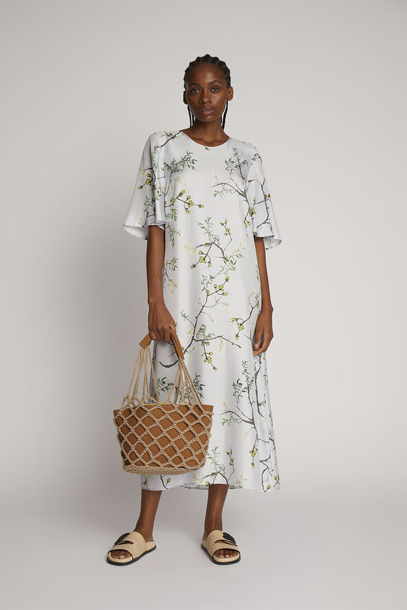MUNTHE OMAOMA Silk Dress Dust green