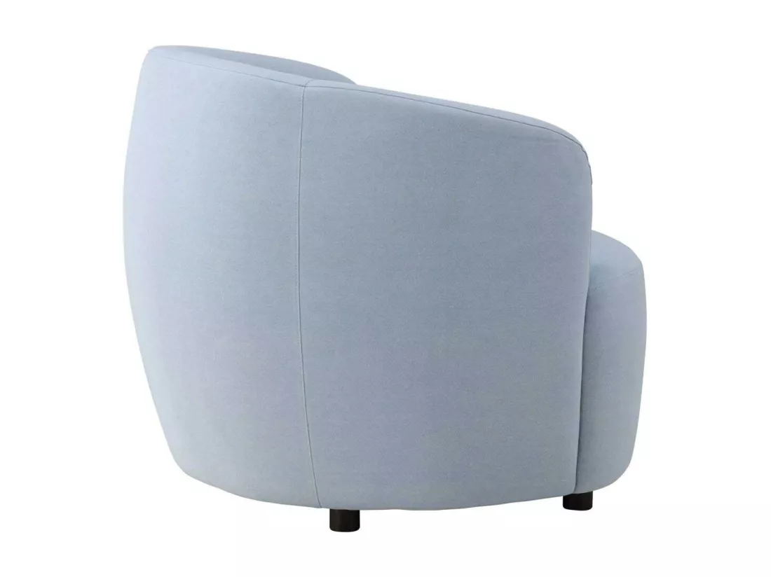 Fauteuil en tissus bleu Bobbo