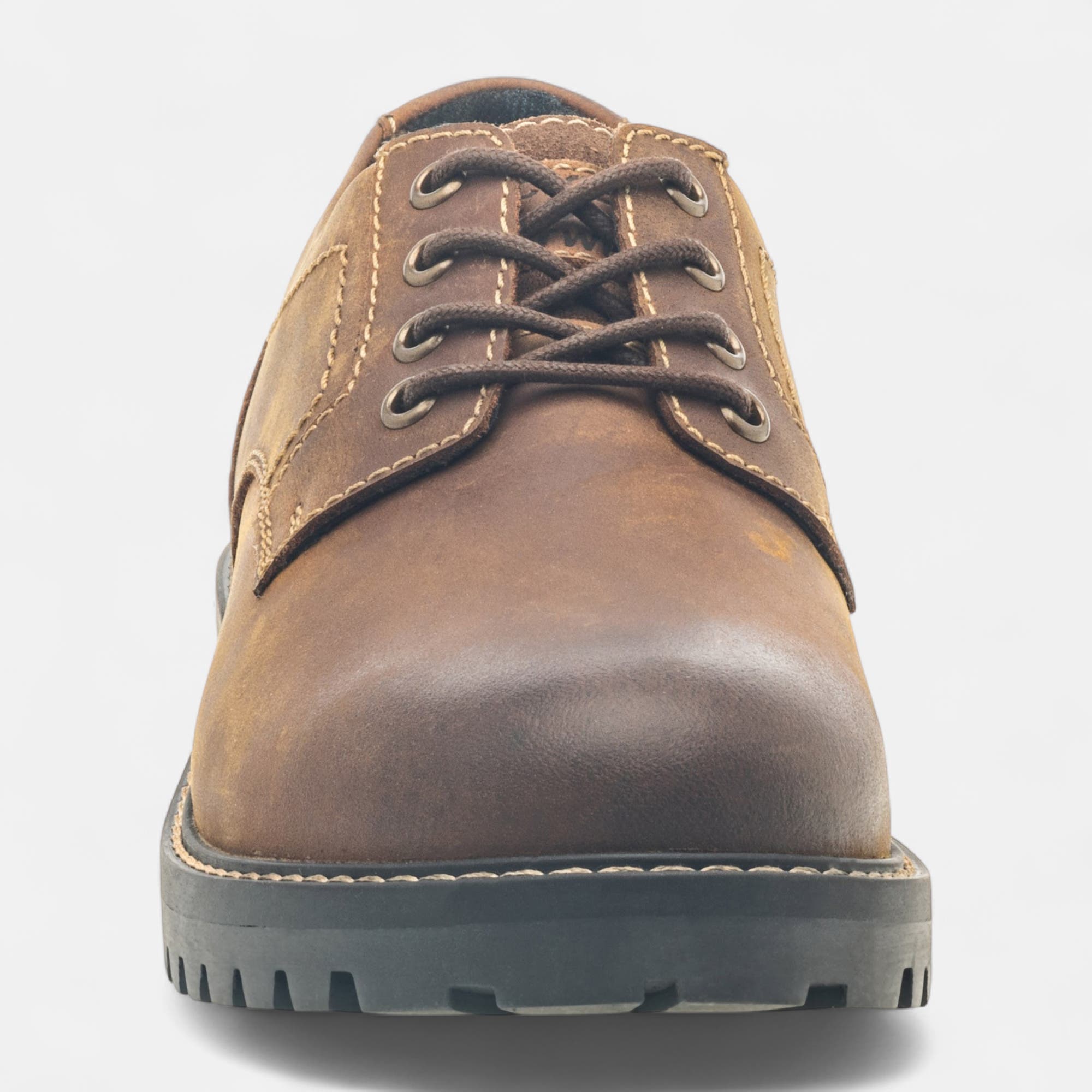 Derbies Homme en cuir cognac