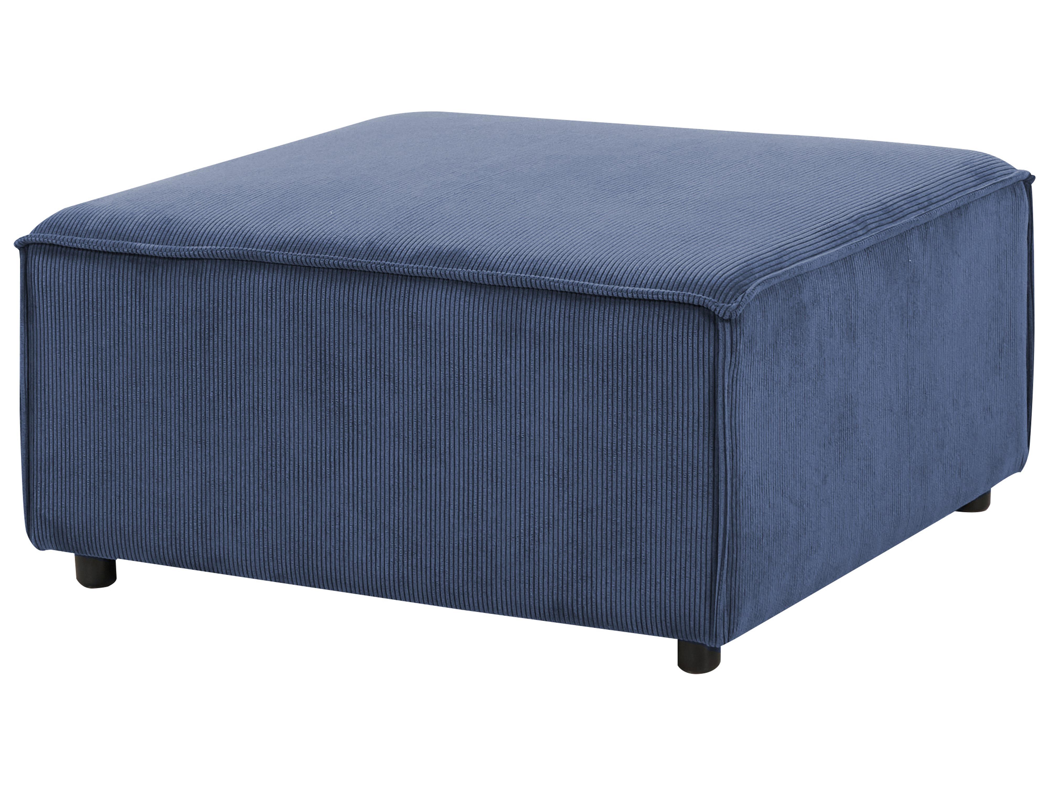 Ottomaan ARDAL Corduroy Donkerblauw