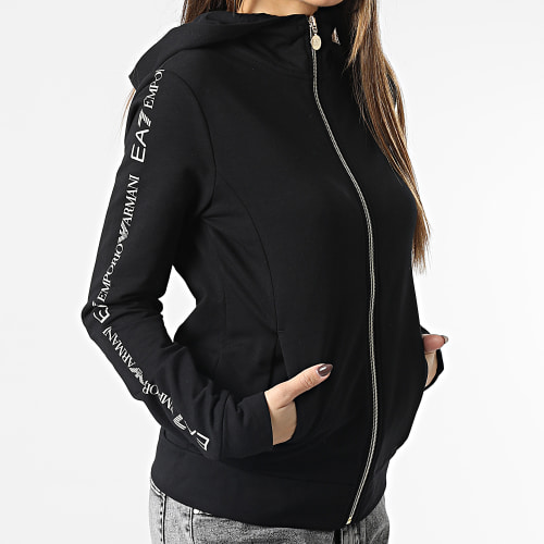 Sweat Capuche Zippé Femme 6LTM07-TJFTZ Noir