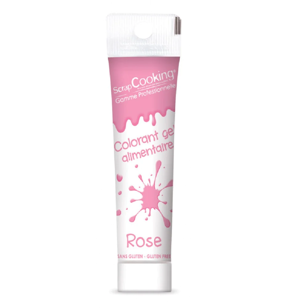 Colorant gel rose Scrapcooking