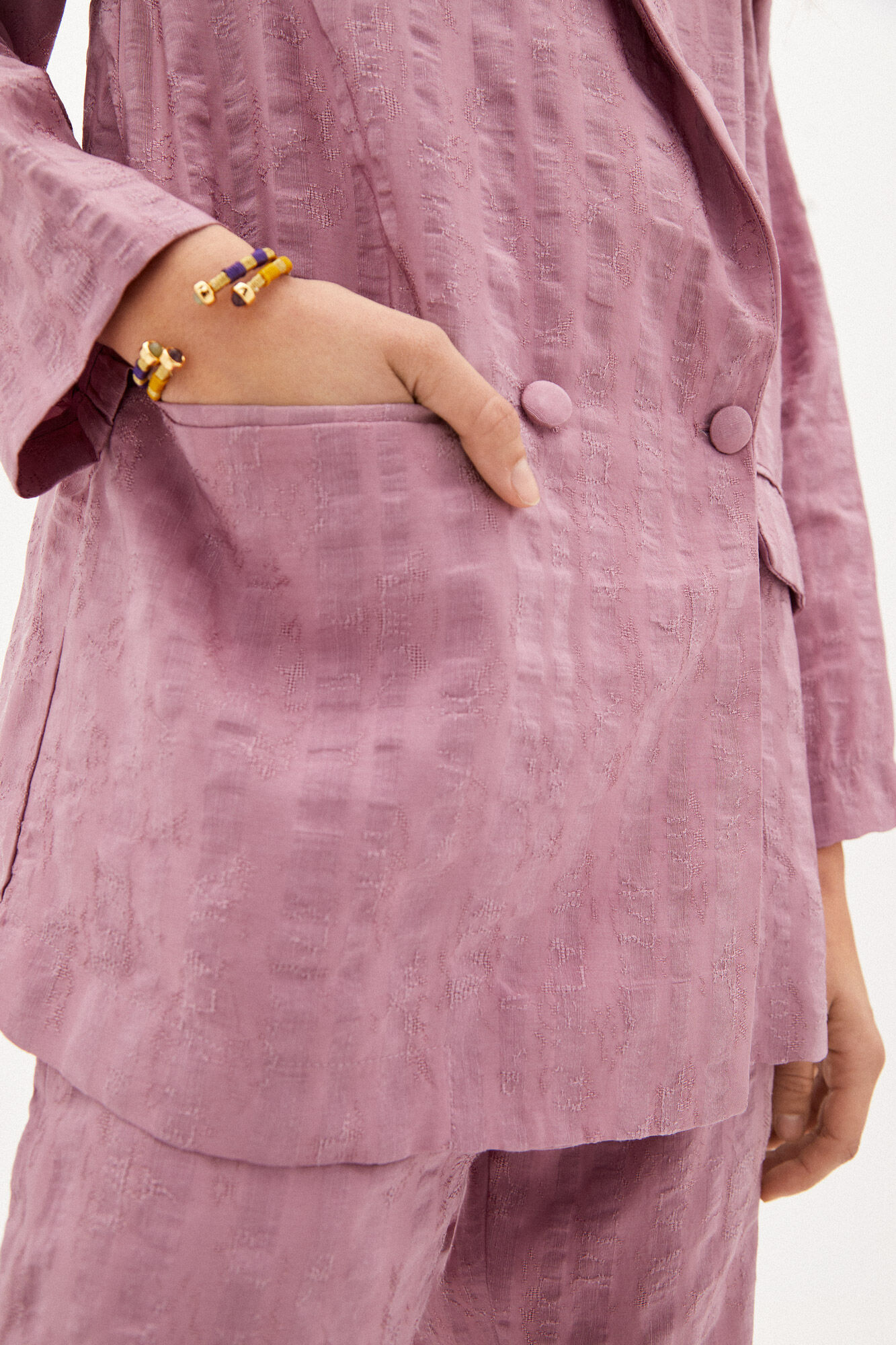 Jaqueta Valeria Jacquard - Rosa