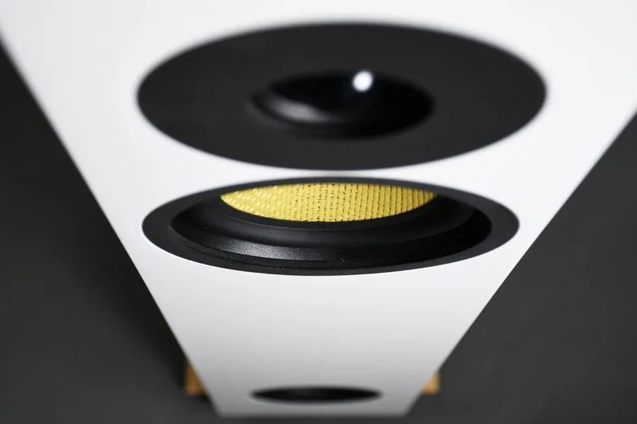 Davis Acoustics Courbet N°4 Blanc Satiné (la paire) Enceintes colonne