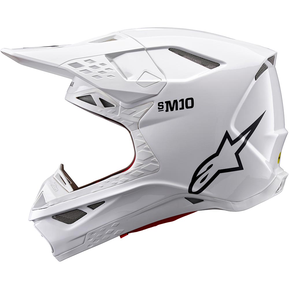 Alpinestars - Casque Supertech S-M10 Solid Blanc brillant