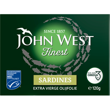 John West Sardines Finest in Extra Vierge Olijfolie 120g