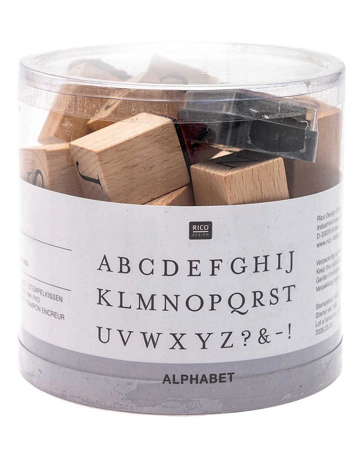 Stempel-Set ABC 30er-Pack aus Holz