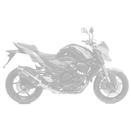 Silencieux Arrow Alu dark Race-tech embout carbone - Noir