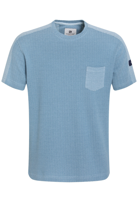 Gabbiano blauwe heren t-shirt