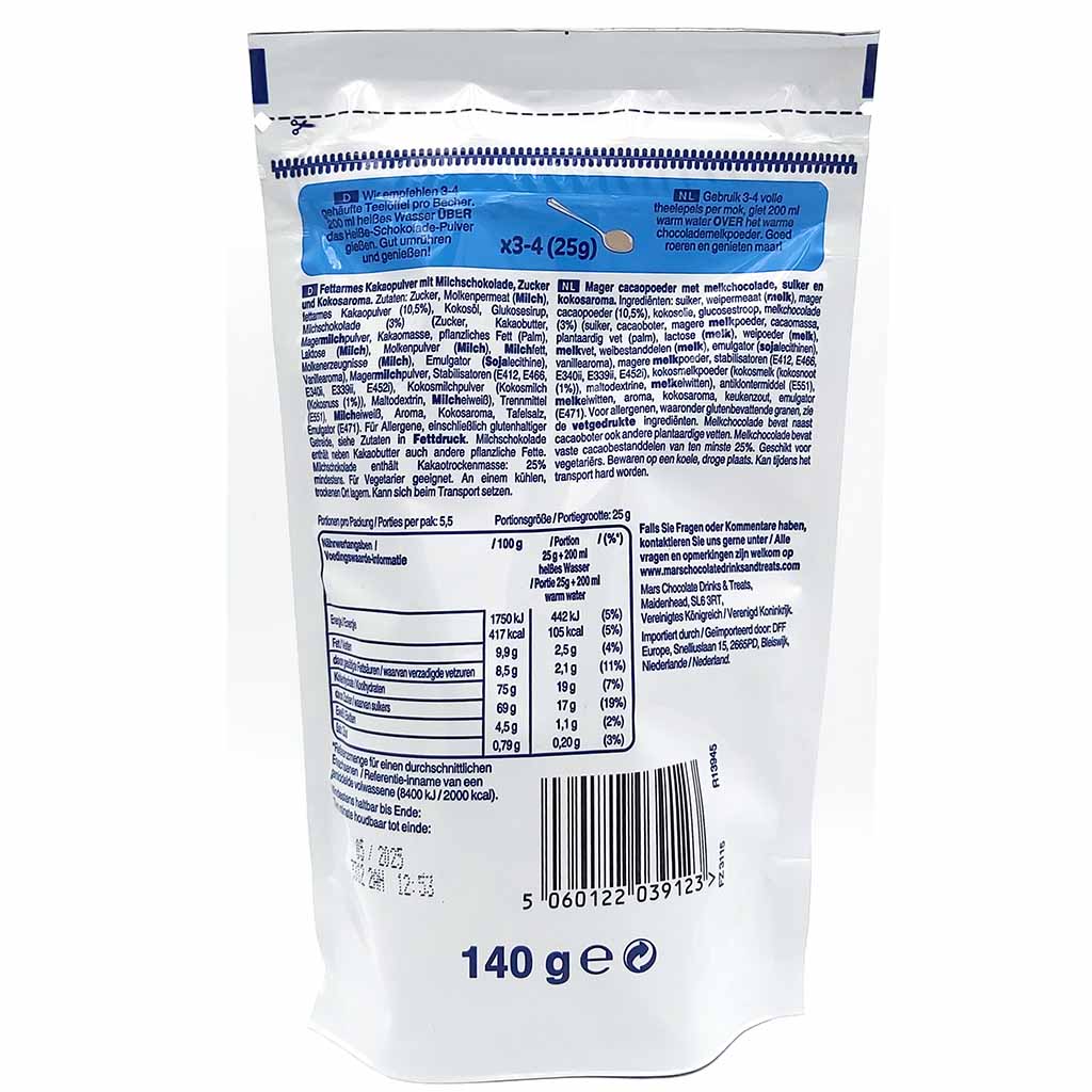 Bounty Getränkepulver Coconut Hot Chocolate 140g MHD:2.3.26