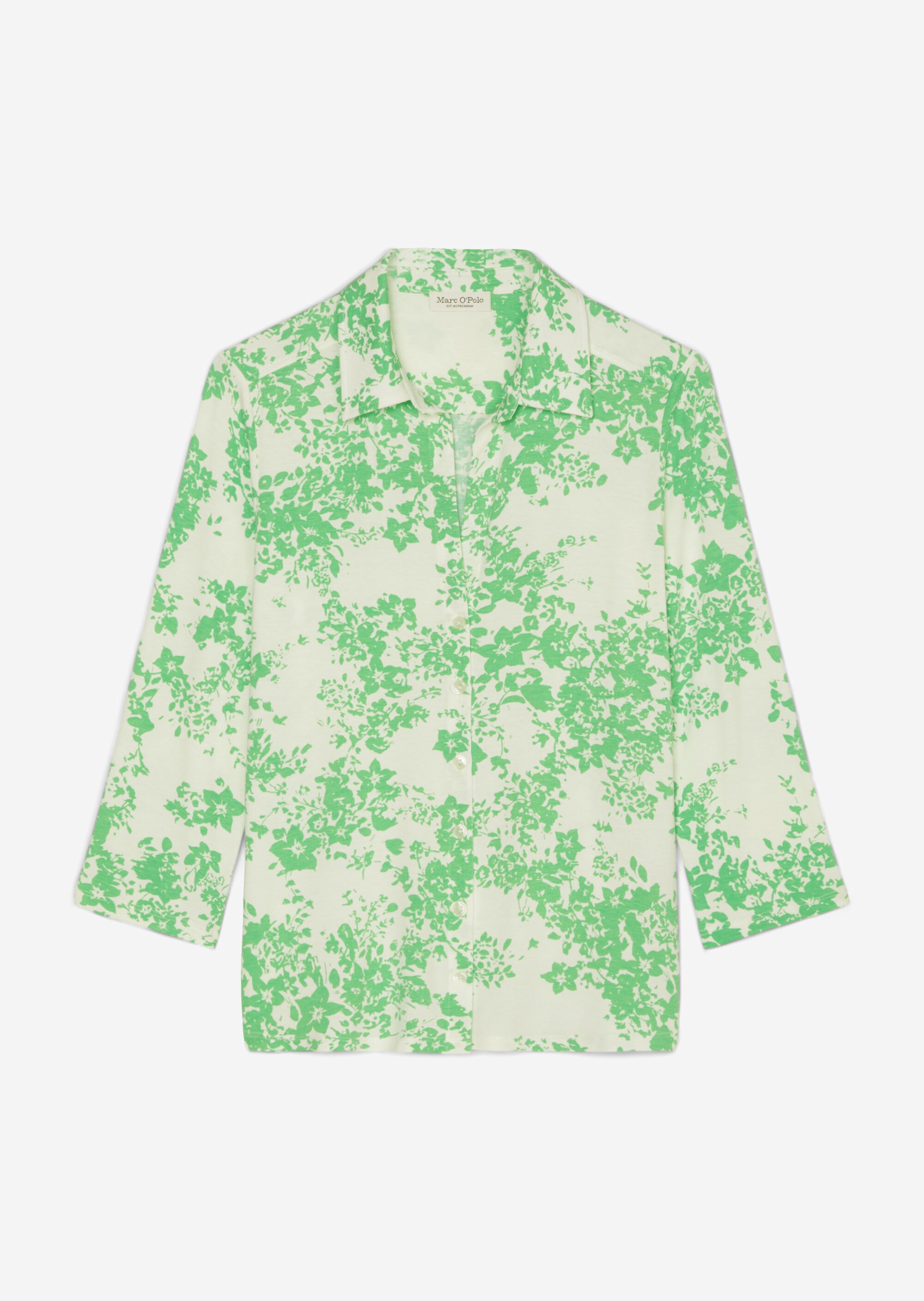 Jersey-Print-Bluse regularaus LENZING™ ECOVERO™