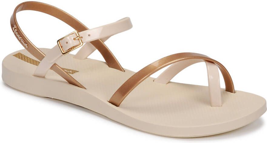 Ipanema Fashion Sandal Dames Slippers Beige Gold