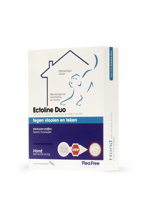 Flea Free Spot-On Combo Hond Medium - Anti vlooien en tekenmiddel