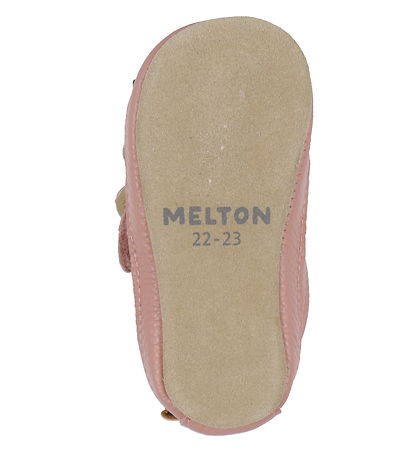 Melton Leder-Krabbelschuhe - Daisy - Ash Rose