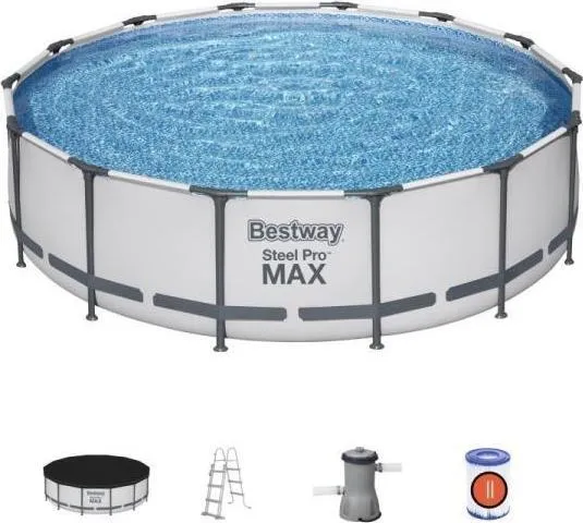 Bestway 56950, 13030 L, Indrammet pool, Stige, Blå, 54 kg