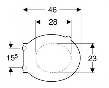 Geberit 300 Comfort toiletzitting wit