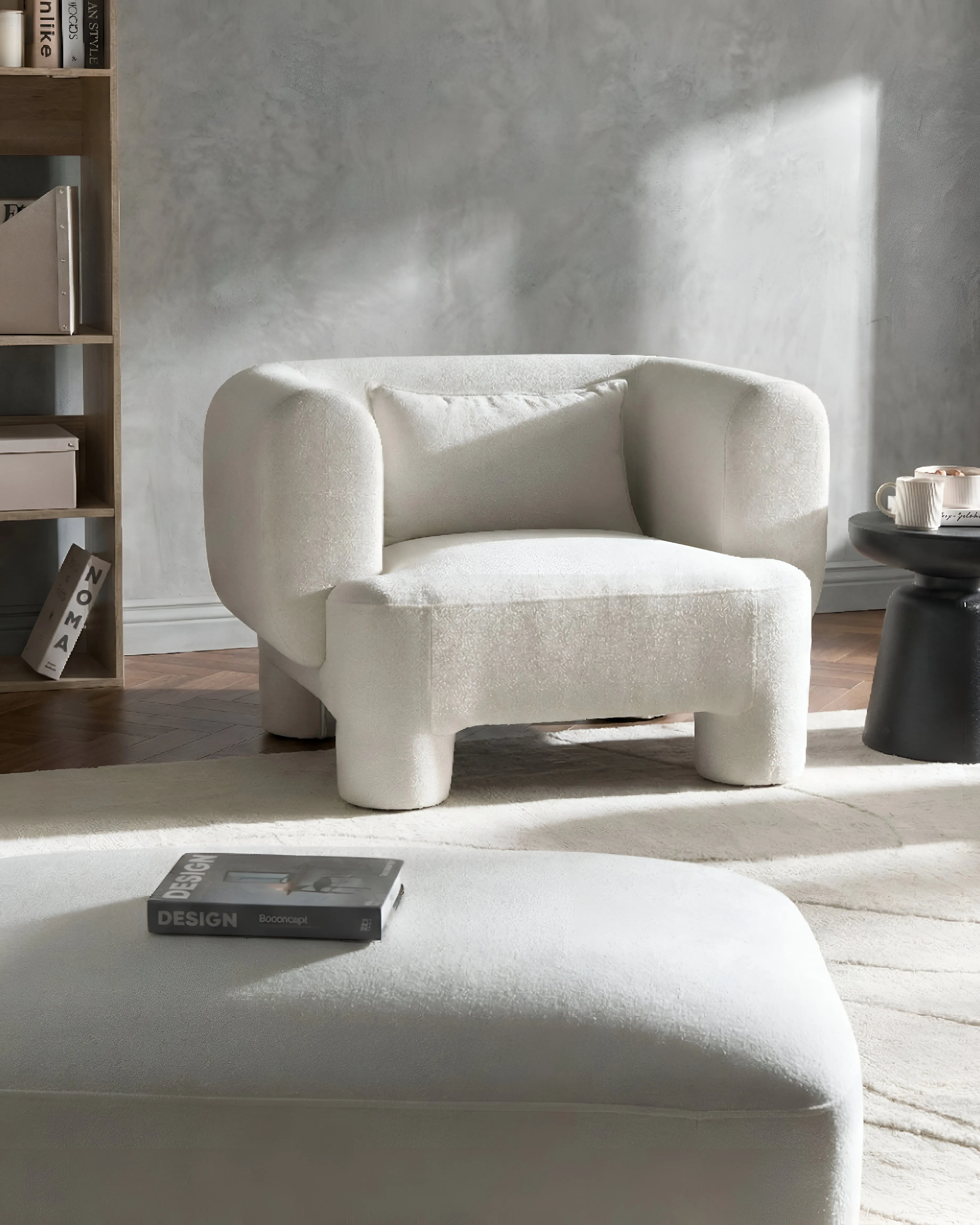 Fauteuil HOGBO Stof Wit