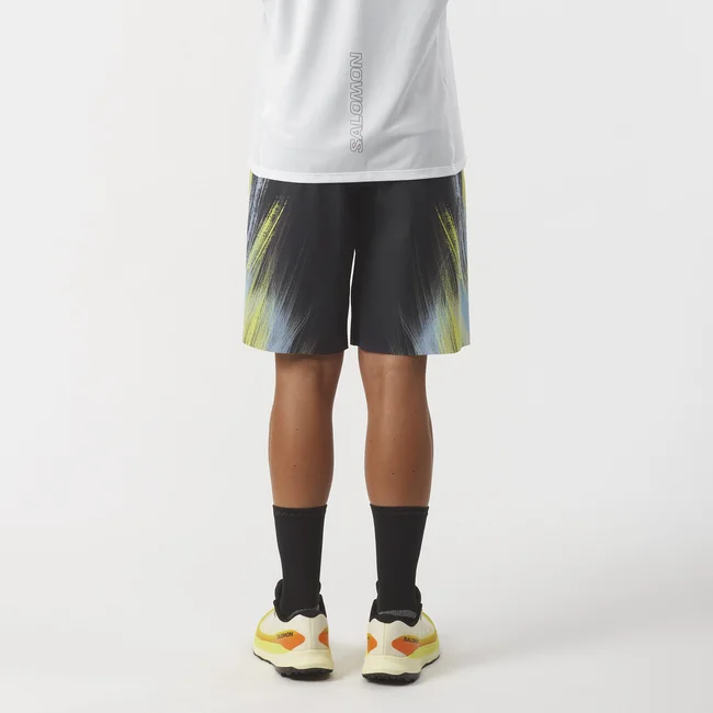 SHORTNEY  Shorts Damen DEEPBLACK/SulphurSpring/Peacockblue