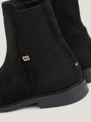 Botas de cano curto Essential Suede Flag Plade