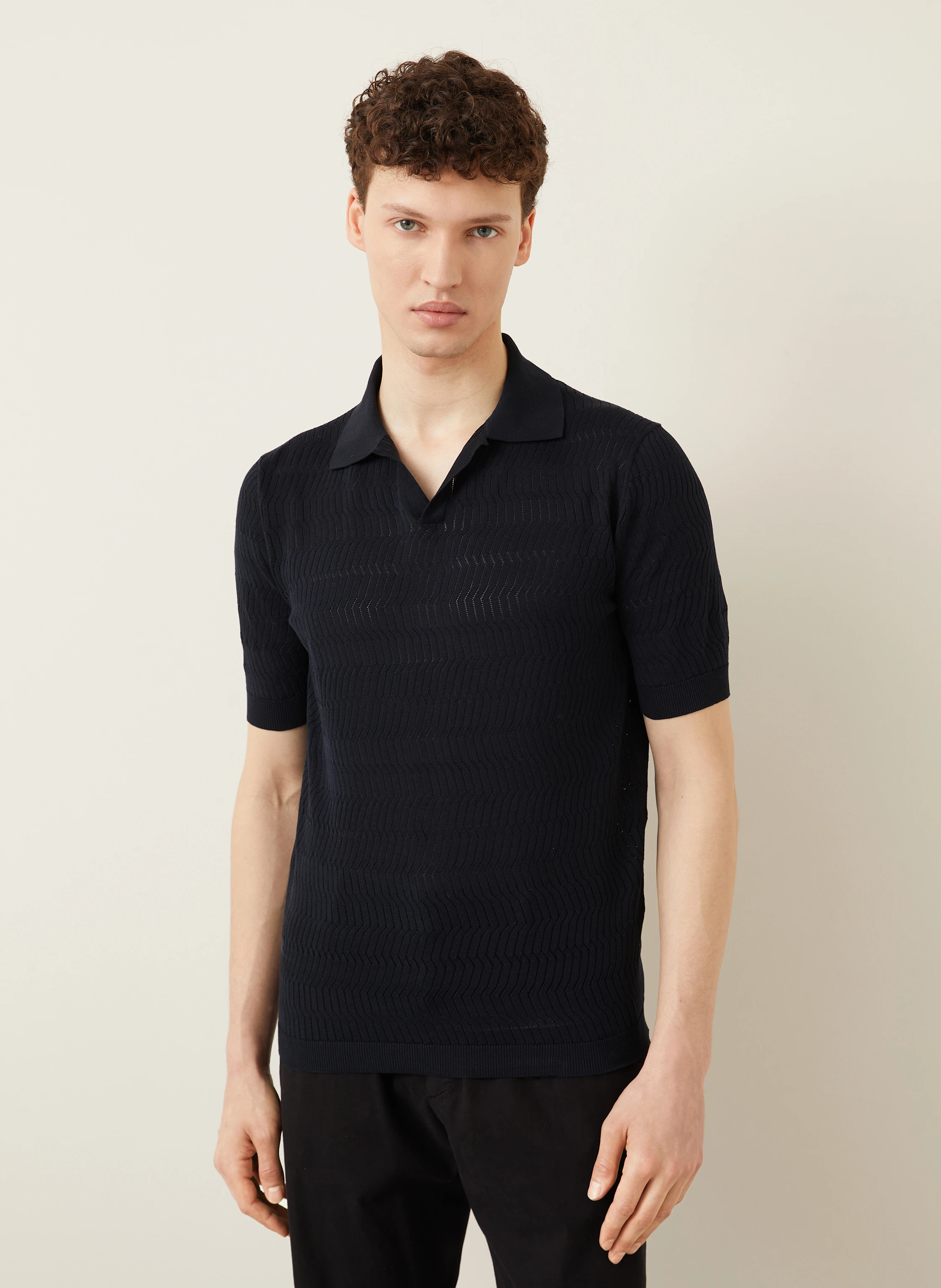 AGNONA Strick-Poloshirt mit Seide