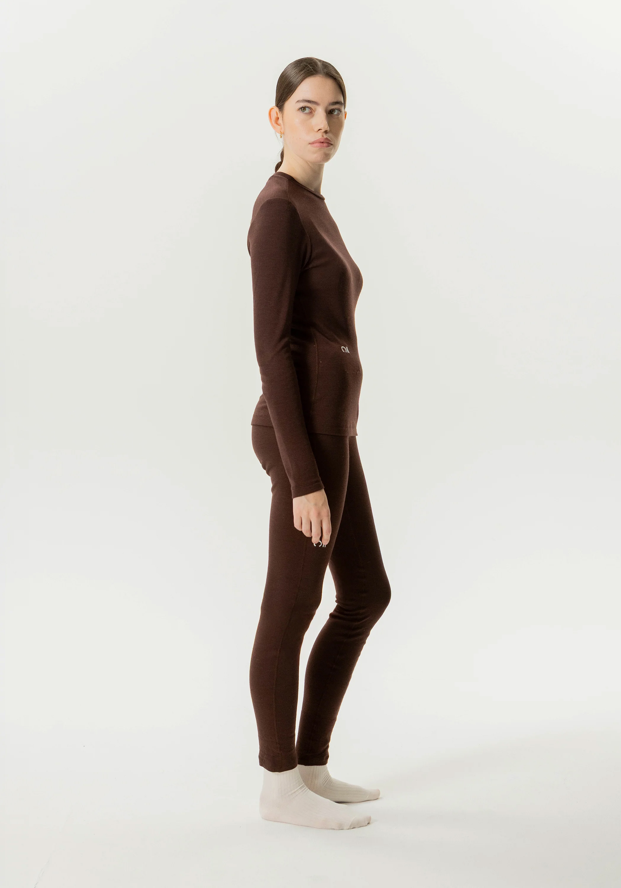 Rotauf Damen-Longsleeve Eco Merino 200 Maroon